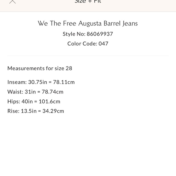 NWOT Size 27 We The Free Augusta Barrel Jeans - Picture 11 of 11